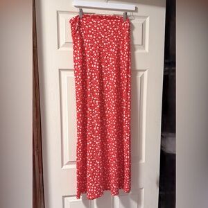 Gilli Red and White Maxi Skirt